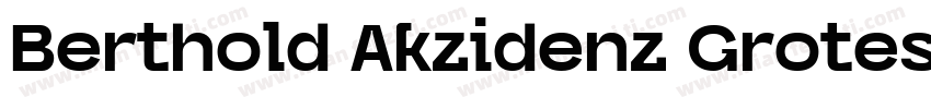 Berthold Akzidenz Grotesk BE Bold C字体转换